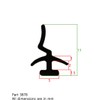 Exitex Low Ali Door Threshold Gasket Weather Seal Lip Flipper