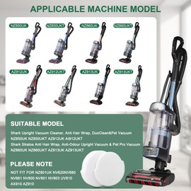 Kigniote NZ850UK Filters for Shark Lift Away Bagless Upright Vacuum 1 HEPA Filter+ 2 Foam & Felt Filters Replacement Filter for NZ850UK NZ850UKT NZ860UK NZ860UKT AZ912UK AZ912UKT AZ913UK AZ913UKT