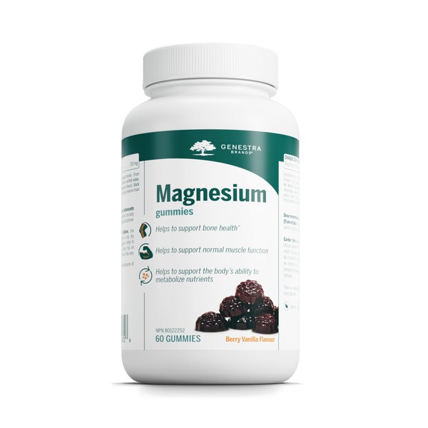 Genestra Brands Magnesium Gummies | Supports Bone, Muscles, and Body's