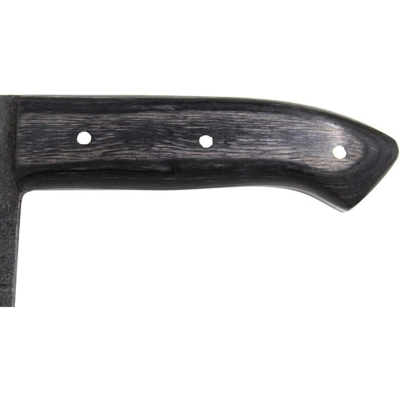 Old Ram Handmade Cleaver Style Hunting Butcher Knife With Leather