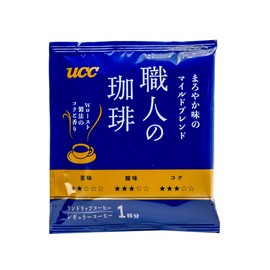 UCC Shokunin Coffee Mild Blend, Single Serve Japanese Style Pour Over Coffee, imported from Japan, 108 Individual Bags 0.25 oz (7g) per bag, Sun-Dried Beans, Artisan Crafted, Each Bag Makes 5oz Cup, (108 PACK)