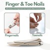 Heavy Duty Nail Clippers Set with Catcher - Wide Jaw