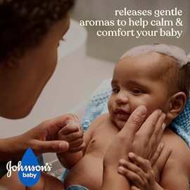 Johnson's Baño de vapor para bebé con aromas relajantes para relajar a los bebés sin desgarros e hipoalergénico, 13.6 onzas líquidas
