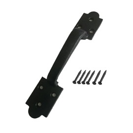 VivaLight 9 Inch Spade Barn Door Handle - Black Cast Iron Pull for Sliding Doors, Gates, Sheds, Fences, Closets - Indoor Outdoor Farmhouse Hardware