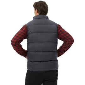 Pioneer Camp Men's Lightweight Down Vest Fill Power 700 Packable Puffer Vest Sleeveless Warm Puffy Outerwear