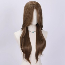 Smilco 2026 American Market Selling 28 Inch 13*5 60 Net Lace Wig Temperament Hairstyle Japanese Silk SM9910color: Flax ash, Stretched Length: 26 Inches