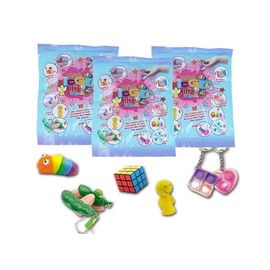 3 x Fidget Mix Party Bag toys / Flowpack. ( 10 Assorted Designs With 3 Sent At Random ) Fun Unisex Pocket Money Party Bag Fillers.