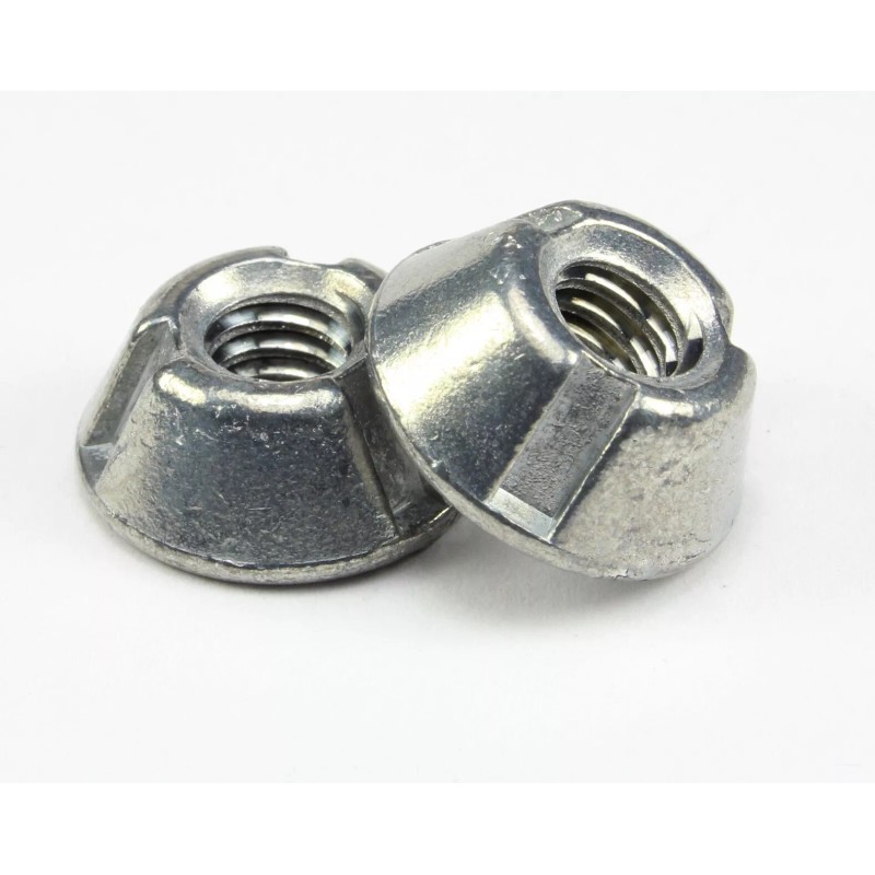 Trident 5pcs 1/4-20 Tri-Groove Tamper Proof Security Nuts Zamak 5