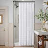 jinchan Small Stall Blue and White Shower Curtain 36x72 Inches