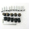 LOYELEY 10pcs M5 5mm Bolts Wellnut Windshield Screws Windscreen Cowl