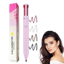 EBIZ HIVE 4in1 Makeup Pen Eye Liner Lip Liner Highlighter Eyebrow Liner All in One Makeup Pencil Waterproof Lip Color Magic Color Changing Lipstick Makeup Beauty Tool For Women For Travel.