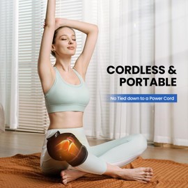 Cordless Knee Heating Pad, Newly 4 Vibration Motors Knee Massager, 3-in-1 Heated Knee Brace with 5 Heat Levels and 5 Massage Modes, Heated Knee Massager Brace, Birthday Gifts for Dad & Mom (2 PCS)