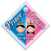 Prince & Princess On Board Car Sign, Baby On Board