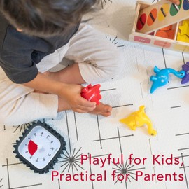 Time Timer MOD with Tire Protective Case - Charcoal Case with Visual Timer - Individual Sized 60 Minute Visual Countdown for ADHD, Autism, Kids, Students, and Pomodoro with Silent Operation (Tread)