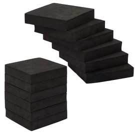 Hikrxya Set of 12 Rubber Pads, Non-Slip Pads, 10 x 10 x 2 cm, Washing Machines, Vibration Damper Pads, for Washing Machines, Refrigerators, Dryers, Speakers, Washers