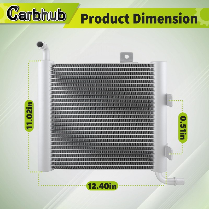 Carbhub Right Auxiliary Radiator Compatible with Land Rover Range Rover