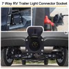7 Way RV Trailer Light Connector Socket 7 Pin Wire