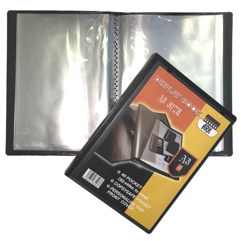 3 x Ark A5 Display Book (Presentation) (40 Pockets)