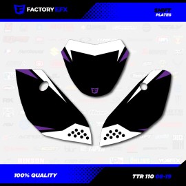 Factory EFX Black & Purple Shift Racing Graphics Kit fits 08-25 YAMAHA TTR110 TTR 110 decal