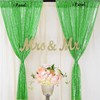 LQIAO Sequence Backdrop Curtain Panel 2 Pieces 2FTx8FT Apple Green