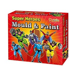 Carousel Toys Make Your Own SuperHero Mould And Paint Fridge Magnet Craft Activity Set For Children
