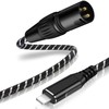 NCGGY Lightn ing auf Mikrofon Audiokabel,2M phone auf XLR Male