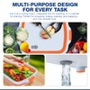 2-Pack XL Collapsible BBQ Prep Tub with Built-In Cutting Board,