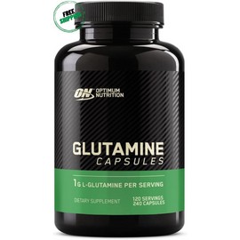 Glanbia Performance Nutrition Optimum Nutrition L-Glutamine Muscle Recovery Capsules, 1000Mg, 240 Count (Packa
