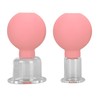 4pcs Glass Face Cupping Set Silicone Lymphatic Drainage Skin Lifting
