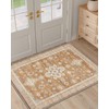 DEXI Washable Entryway Rug Non Slip, 3x5 Kitchen Area Bathroom