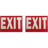 Exit Sign Glow-in-The-Dark Exit Sign, 12 by 8 Inches, Photoluminescent