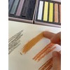 MAIMOUFIN 12-Pack Earth Tone Square Soft Pastels Water-Soluble Blendable Artist