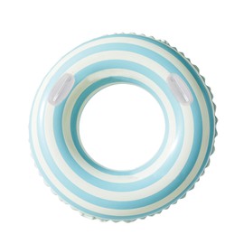 DINETTE Float, Float, For Sea Bathing, Water Play, Pool, Round (Lollipop Blue, With Handle, 100#)