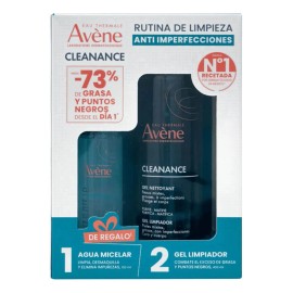Kit Avene Cleanance Gel Piel Grasa De 400ml + Agua Micelar