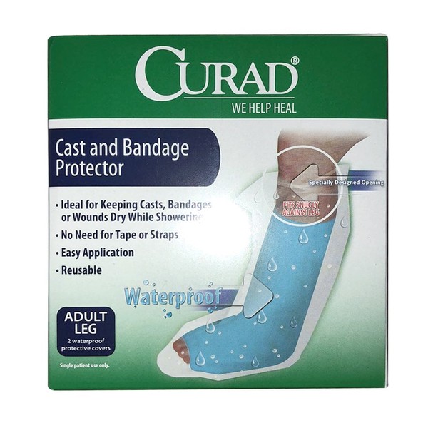 Curad Cast and Bandage Protector Adult Leg 2 Each (Pack of 2)