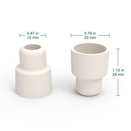 FunChem Rubber Stopper, 14# Durable Sleeve Type Rubber Septum Stopper Compatible for All Labware with 14/20 Outer Joint, 10 Packs