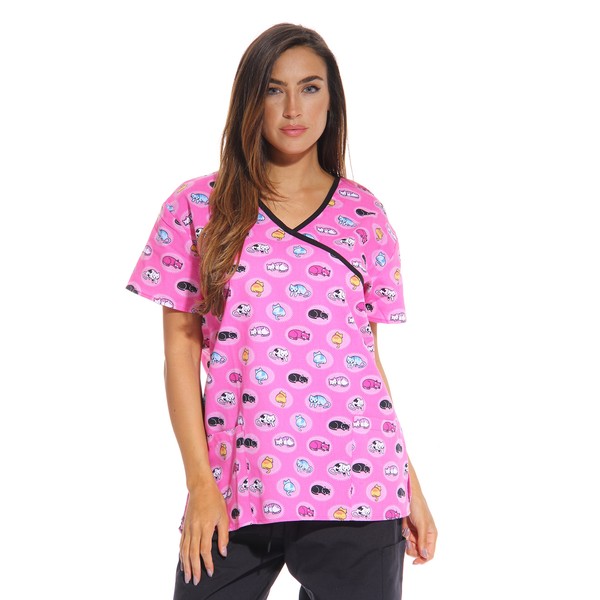 Just Love Nursing Scrubs Set for Women Print Scrubs 1311W-34-S