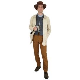 Historical Emporium Men's Mason Cotton Chore Coat XL Natural