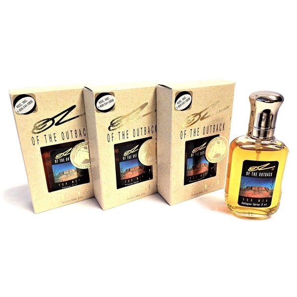 OZ of the Outback Cologne Splash - 2oz each- 3/Pack