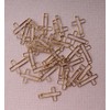 SOWAKA 30 Pcs Cross Bookmarks Metal 3.4 x 2.3 cm