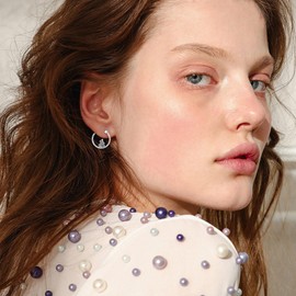 TIGER RIDER Sterling Silver Earrings, Mushroom Hoop Earrings for Women, Mushroom Jewelry Gifts for Birthdays, Mother's Day