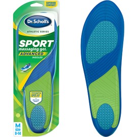 Dr. Scholl’s Sport Insoles (Pack of 2) // Superior Shock Absorption and Arch Support to Reduce Muscle Fatigue and Stress on Lower Body Joints (for Men's 8-14)