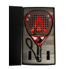 Warm Inferno Spin Teardrop Padel Racket – 3K Carbon Fiber