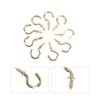 Veemoon Copper Plated Ceiling Hooks 20pcs Metal Screw-in Hooks for