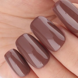 TUTUYU Coffee Brown Gel Nail Polish,0.5 Fl Oz Soak Off UV LED Light Natural Nude Nutshell Brown Fall Winter Colors Gel Polish kit for Manicure Salon or DIY Nail Art Starter GP0007