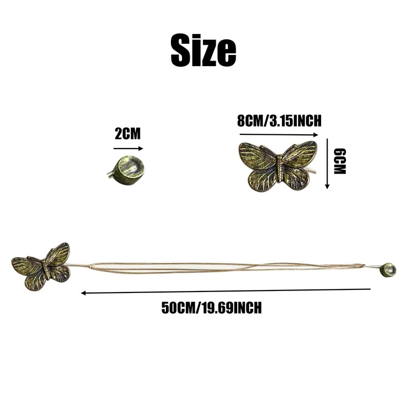 4 Pack Magnetic Curtain Tiebacks, Decorative Curtain Holdbacks for Window