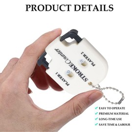 Cerioll Golf Score Counter Stroke Counter, Golf Result Counter, Pack of 2 2 Players, Score Counters, Compact and Portable, for Outdoor Sports (Red and White