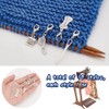 PLIGREAT 12 Pcs Cute Mini Sewing Tools Stitch Markers Knitting