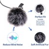 Microphone Cover Furry Windscreen & Foam Cover Set for Lavalier