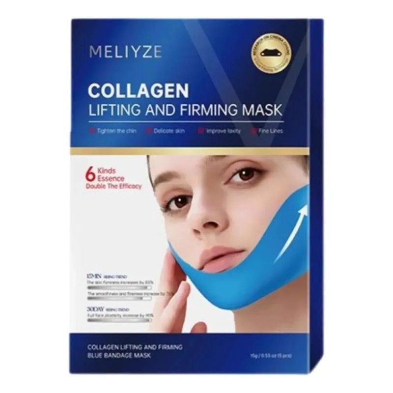 Cintas De Estiramiento Facial De 5 Piezas, Kit De Contorno